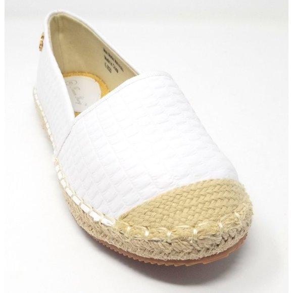 Women's Flat Loafer Espadrilles, E-2820, White - Picture 2 of 5